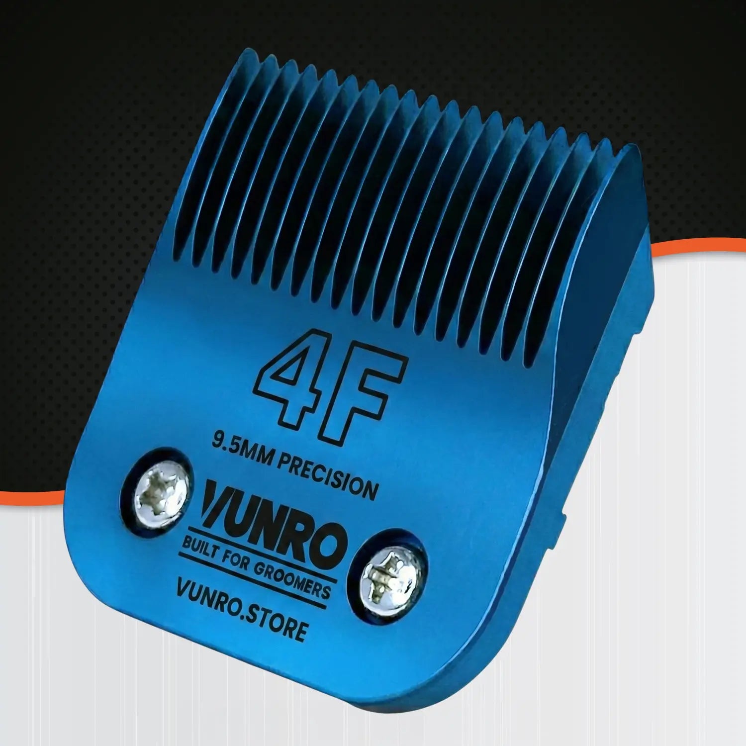 4F Blue Steel Dog Clipper Blade (9.5 mm) by VUNRO